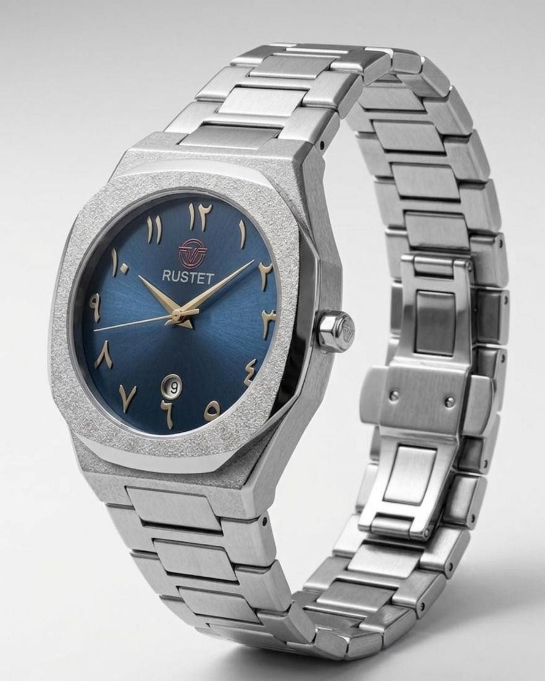 RUSTET-1019 ARABIC DIAL EDITION-BLUE WITH SILVER
