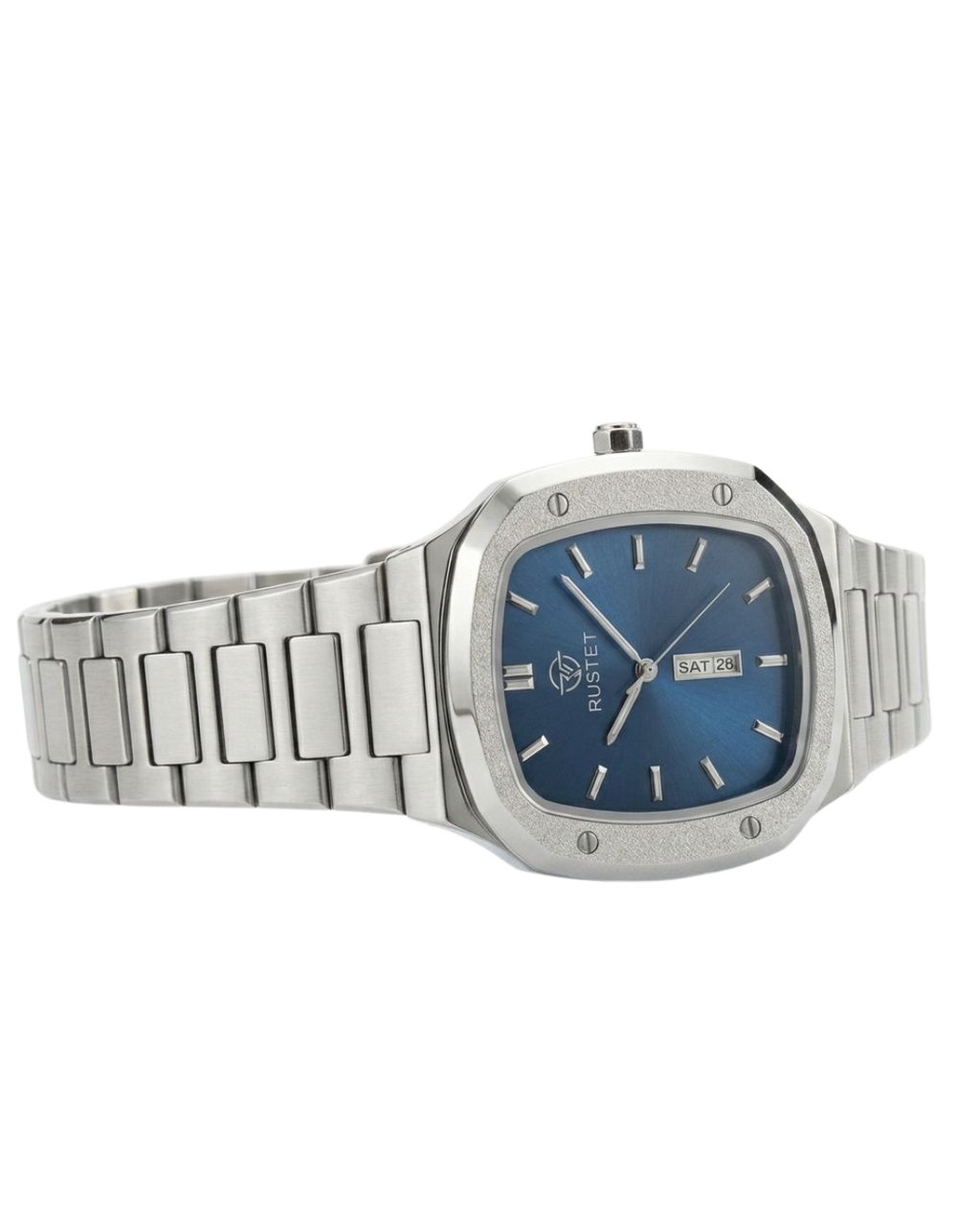 RUSTET-1018-BLUE WITH SILVER