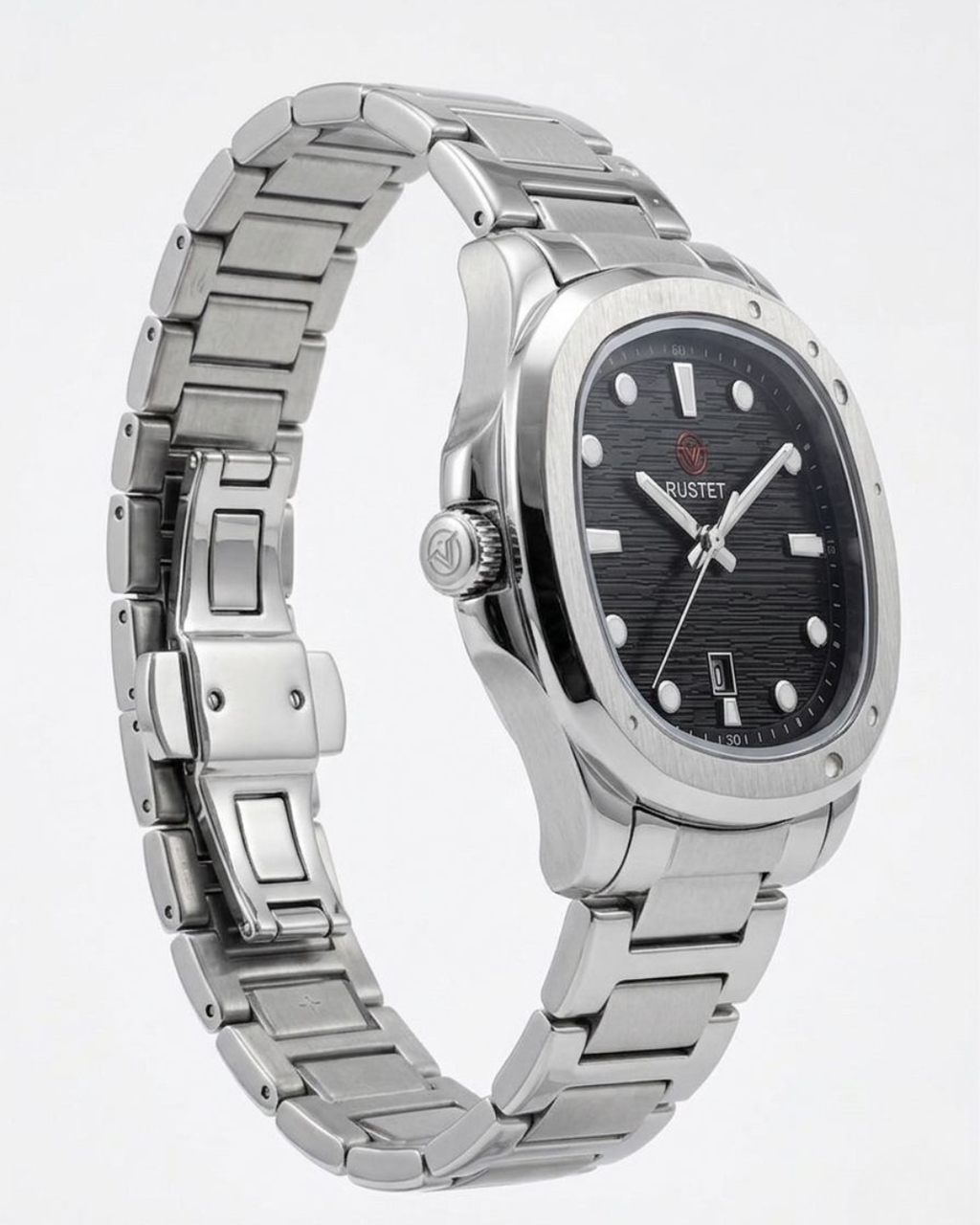 RUSTET-1058- BLACL WITH SILVER