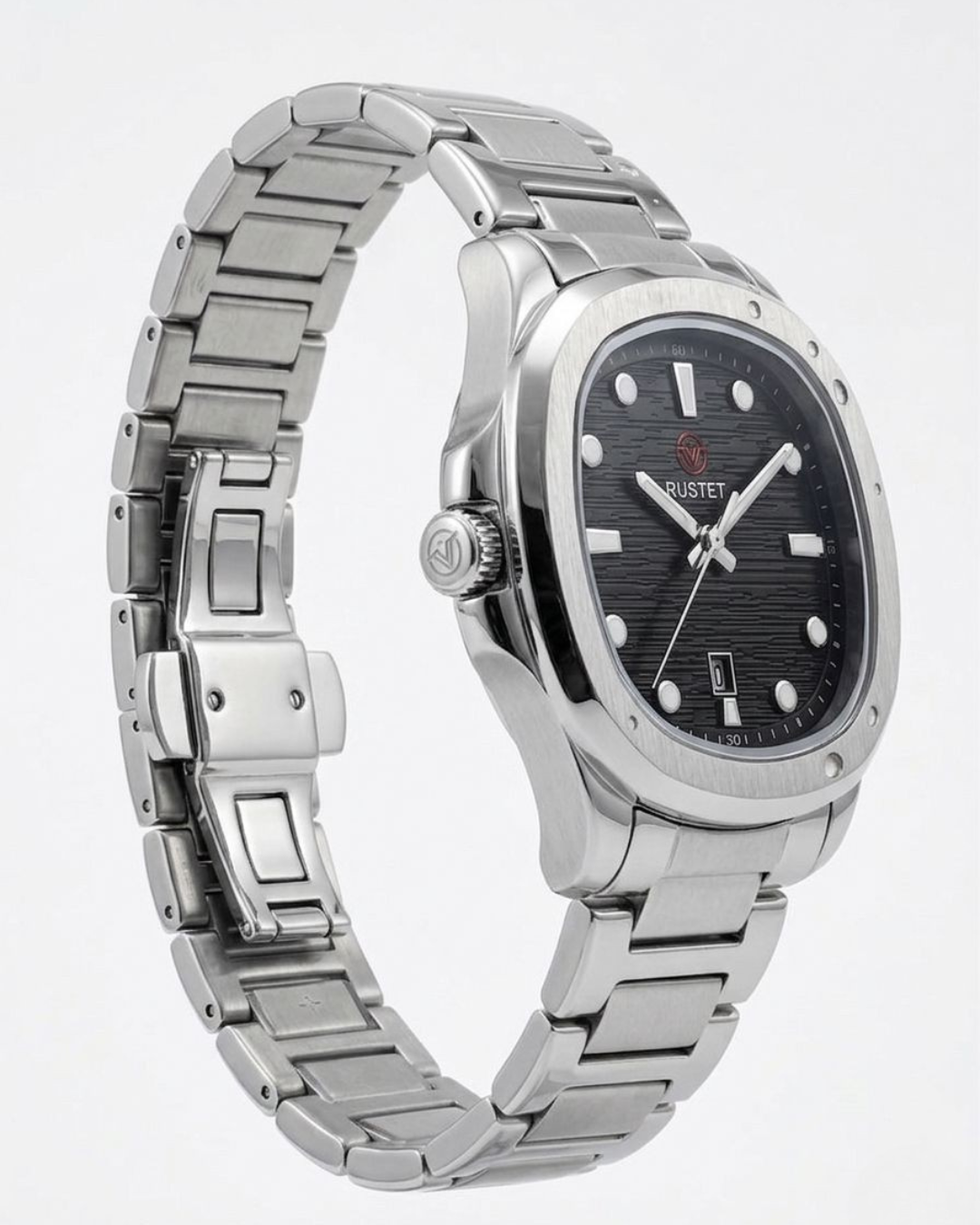 RUSTET-1058- BLACL WITH SILVER