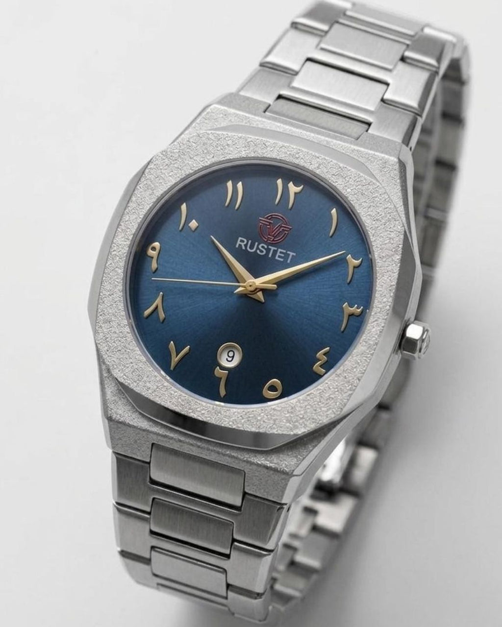 RUSTET-1019 ARABIC DIAL EDITION-BLUE WITH SILVER