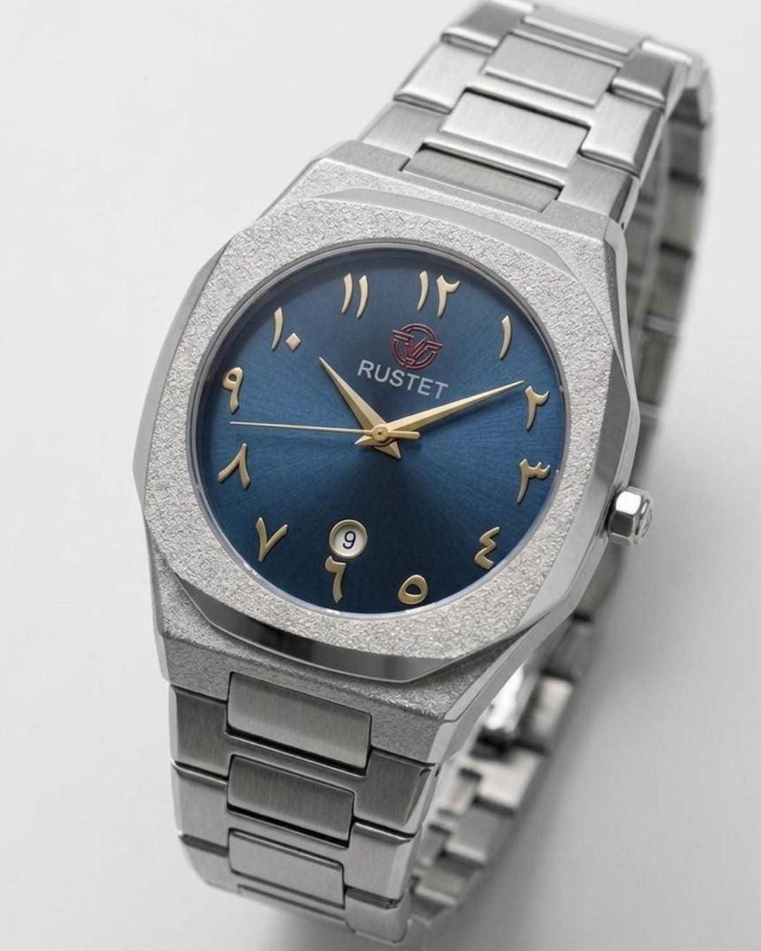 RUSTET-1019 ARABIC DIAL EDITION-BLUE WITH SILVER