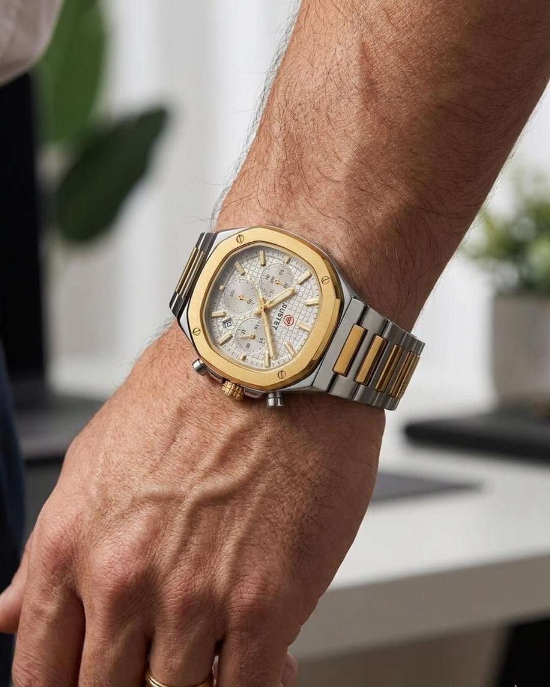 RUSTET-1065-GREY WITH SILVER&GOLDEN