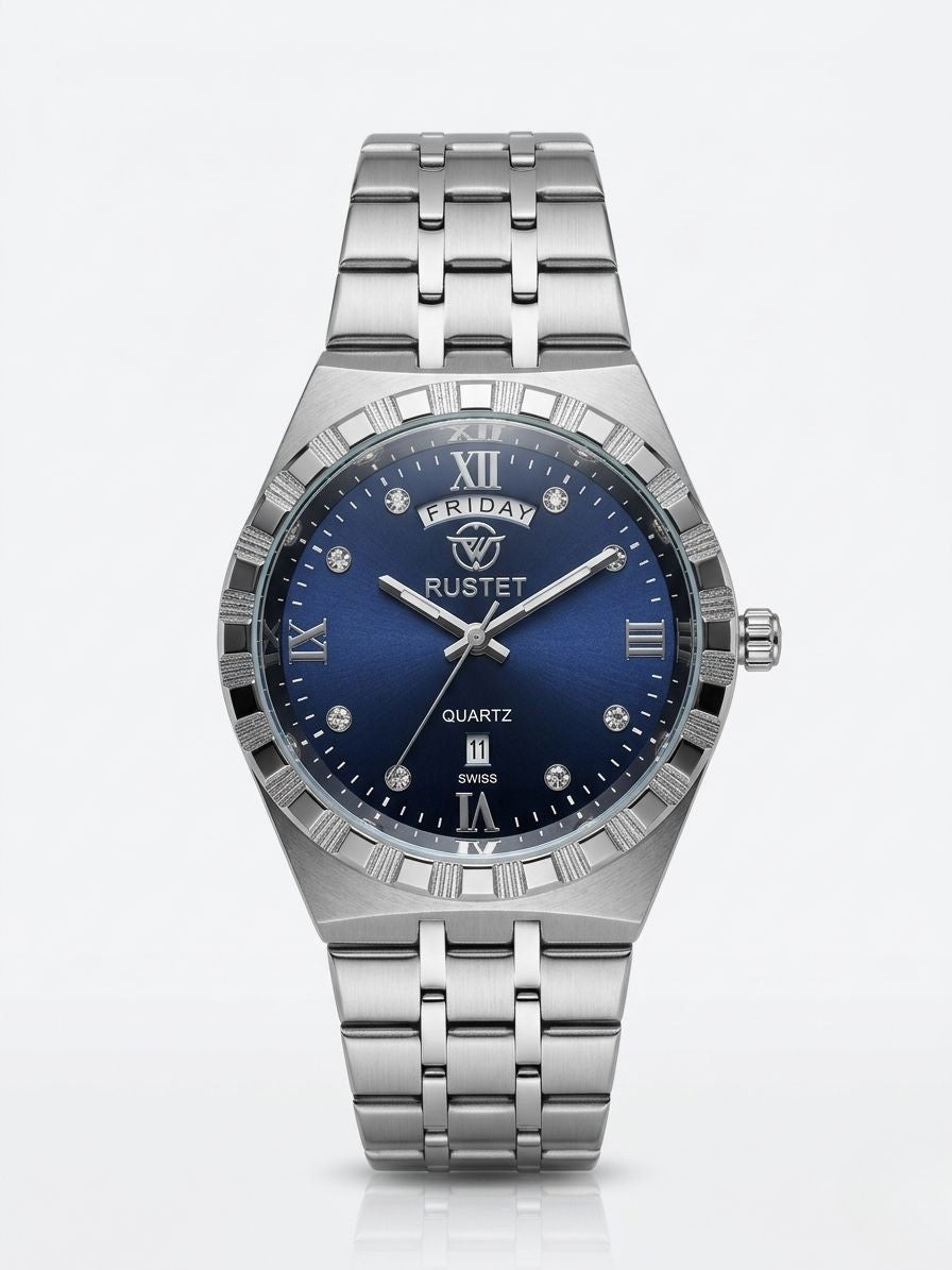 RUSTET-1062 BLUE WITH SILVER
