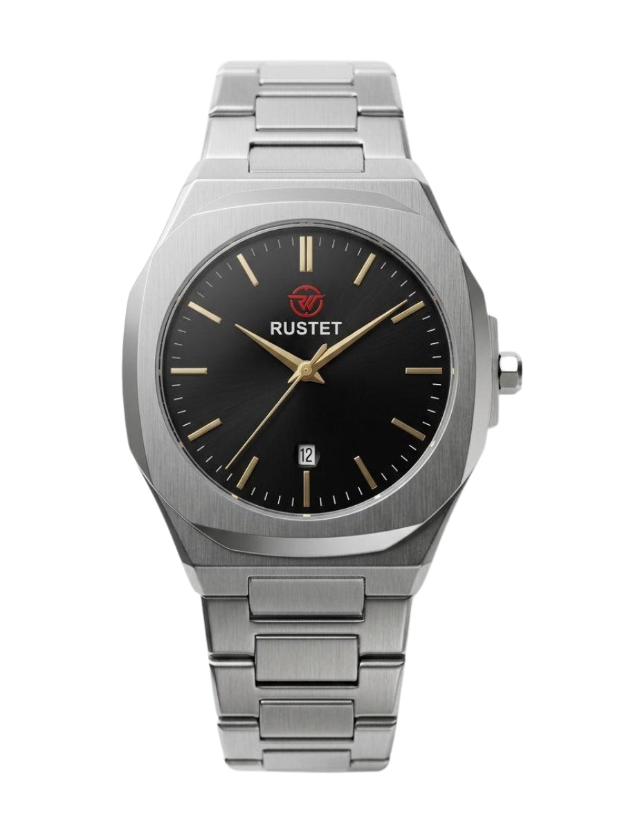 RUSTET-1019 BLACK WITH SILVER