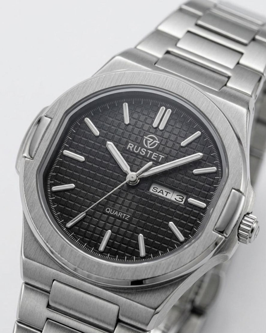 RUSTET-1045-BLACK WITH SILVER