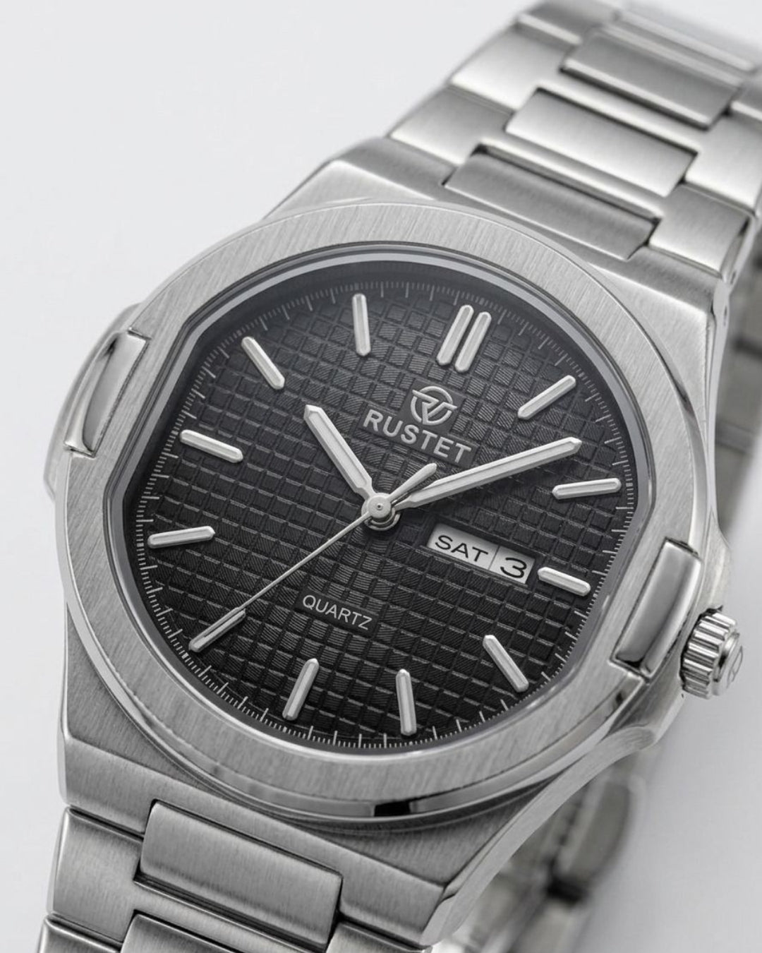 RUSTET-1045-BLACK WITH SILVER