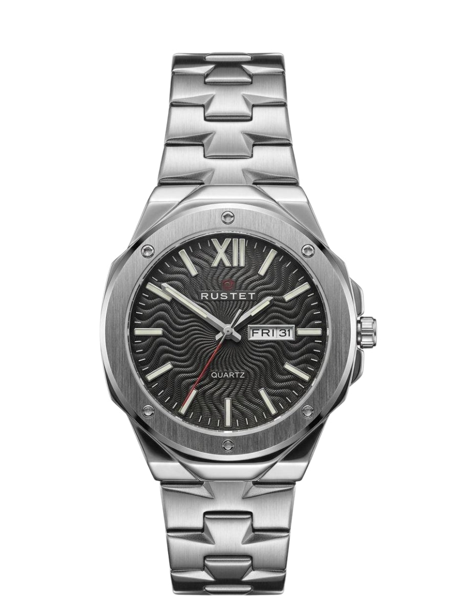 RUSTET-1053-BLACK WITH SILVER