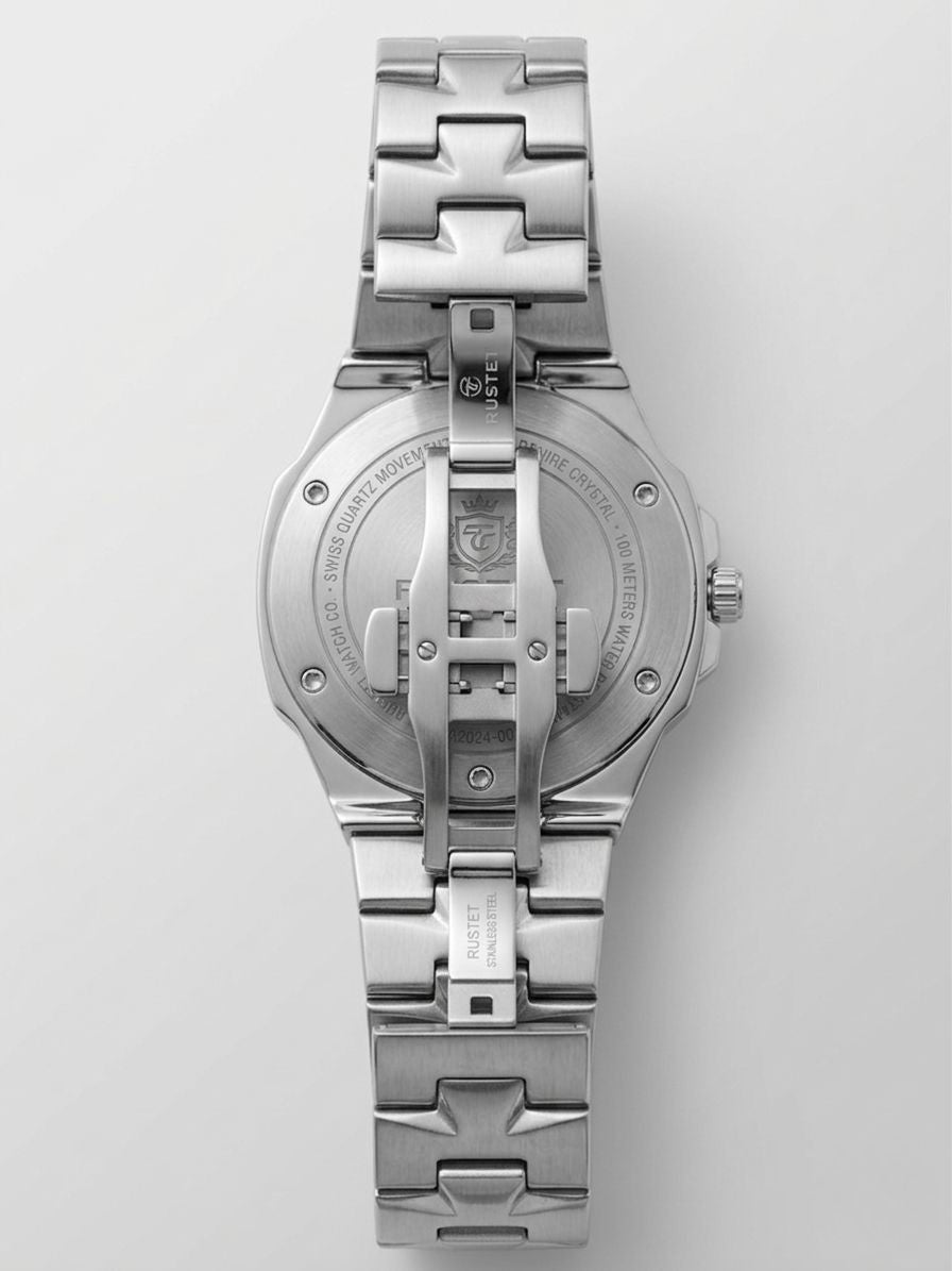 RUSTET-1053-WHITE WITH SILVER