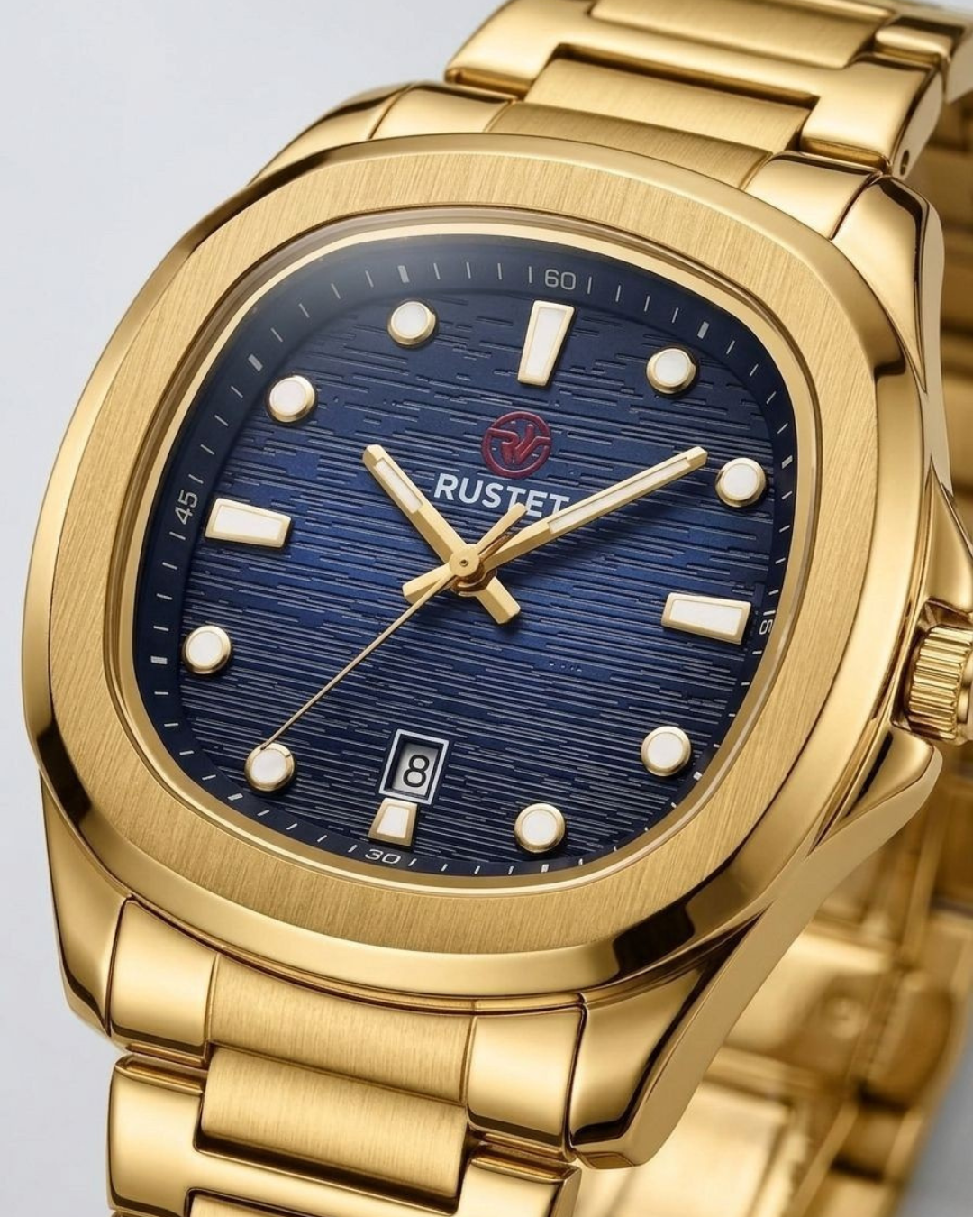 RUSTET-1058- BLUE WITH GOLD
