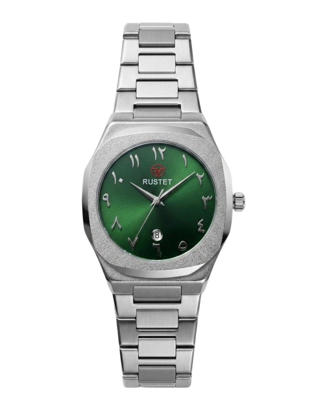 RUSTET-1019 ARABIC DIAL EDITION-GREEEN WITH SILVER