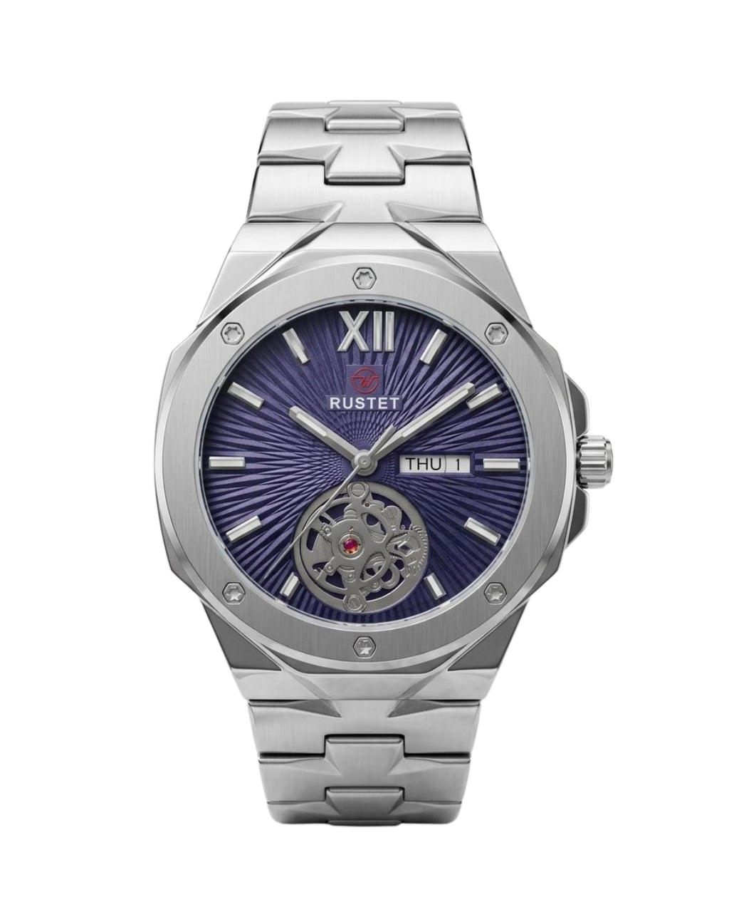 RUSTET-1053-PURPLE WITH SILVER