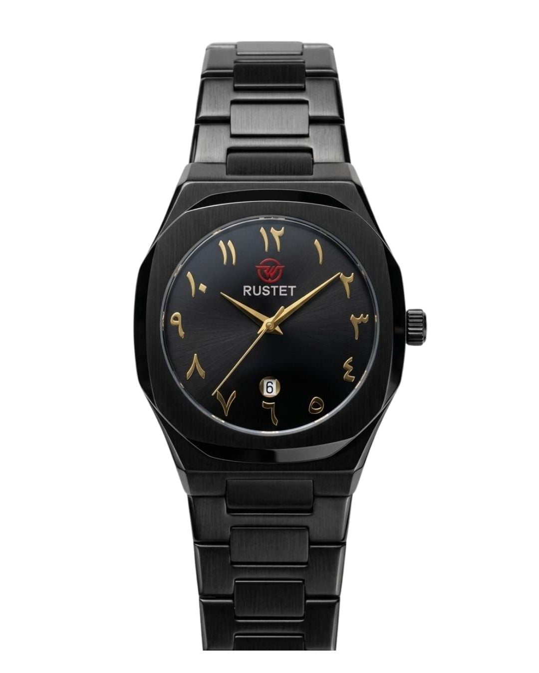RUSTET-1019 ARABIC DIAL EDITION-BLACK WITH BLACK