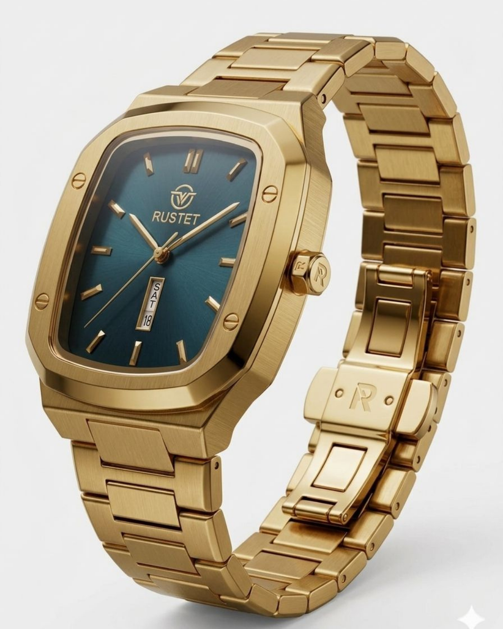 RUSET-1018-BLUE WITH GOLD
