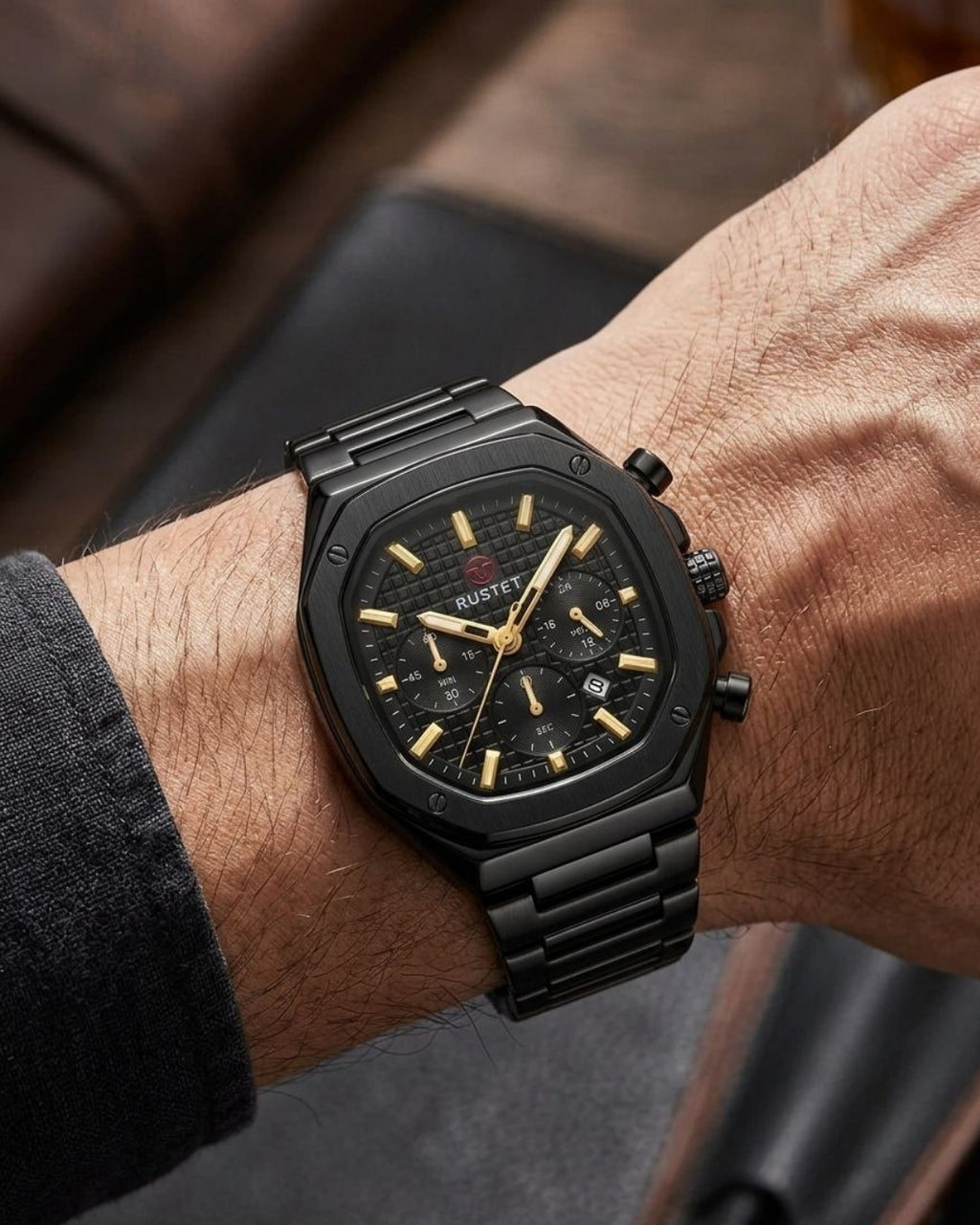 RUSTET-1065-BLACK WITH BLACK
