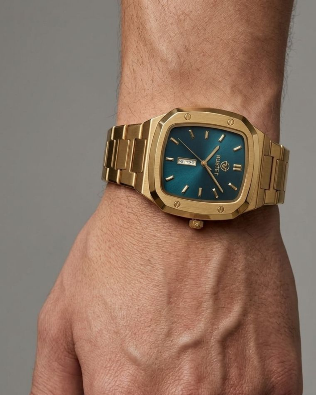 RUSET-1018-BLUE WITH GOLD