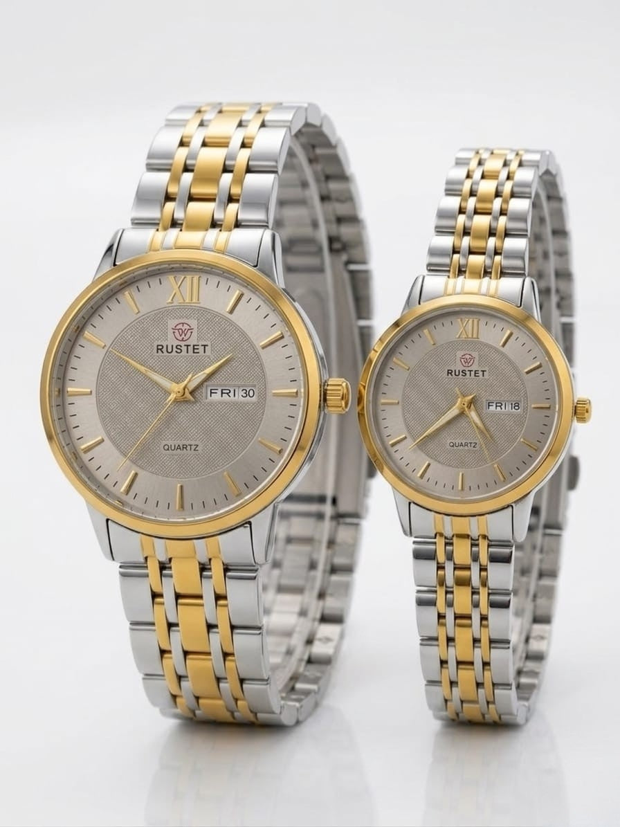 RUSTET-1006-GREY WITH SILVER&GOLD-COUPLES EDITION