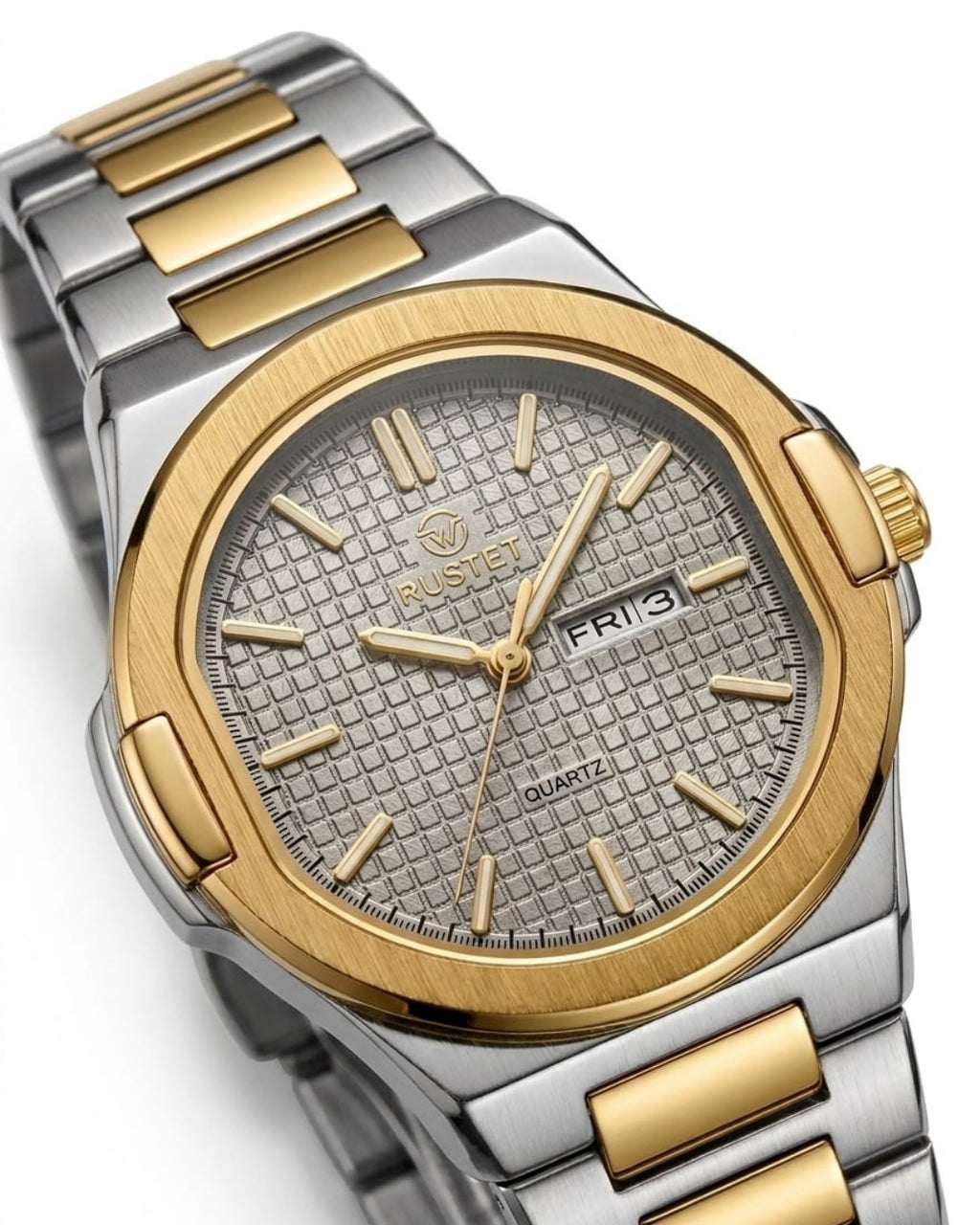 RUSTET-1045-GREY WITH SILVER&GOLDEN