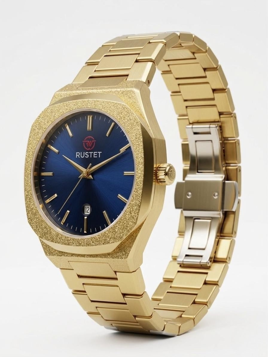 RUSTET-1019 BLUE WITH GOLDEN