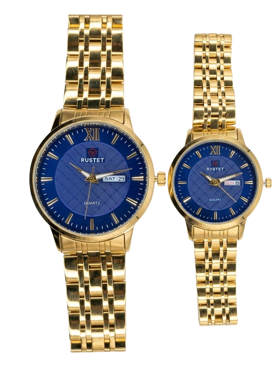 RUSTET-1006-BLUE WITH GOLD-COUPLES EDITION
