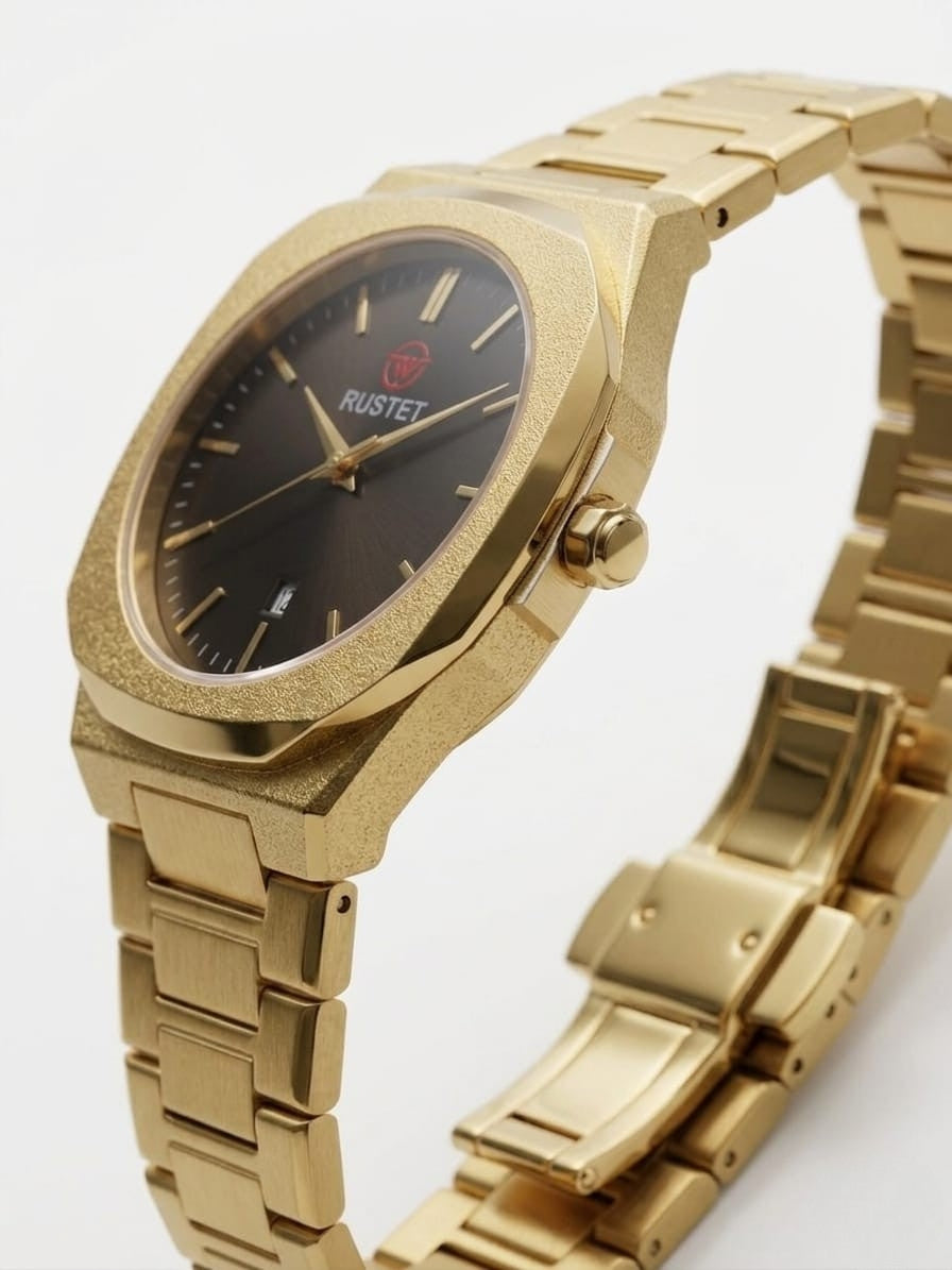 RUSTET-1019-BLACK WITH GOLD