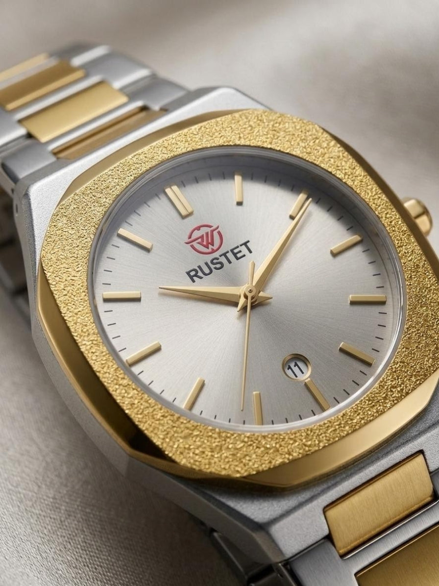 RUSTET-1019 GOLDEN SILVER WITH SILVER