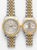 RUSTET-1041-WHITE WITH SILVER&GOLD-COUPLES EDITION