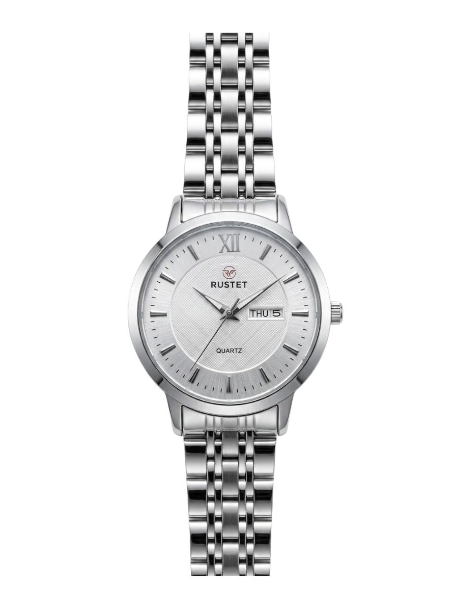 RUSTET-6006-WHITE WITH SILVER FOR HER
