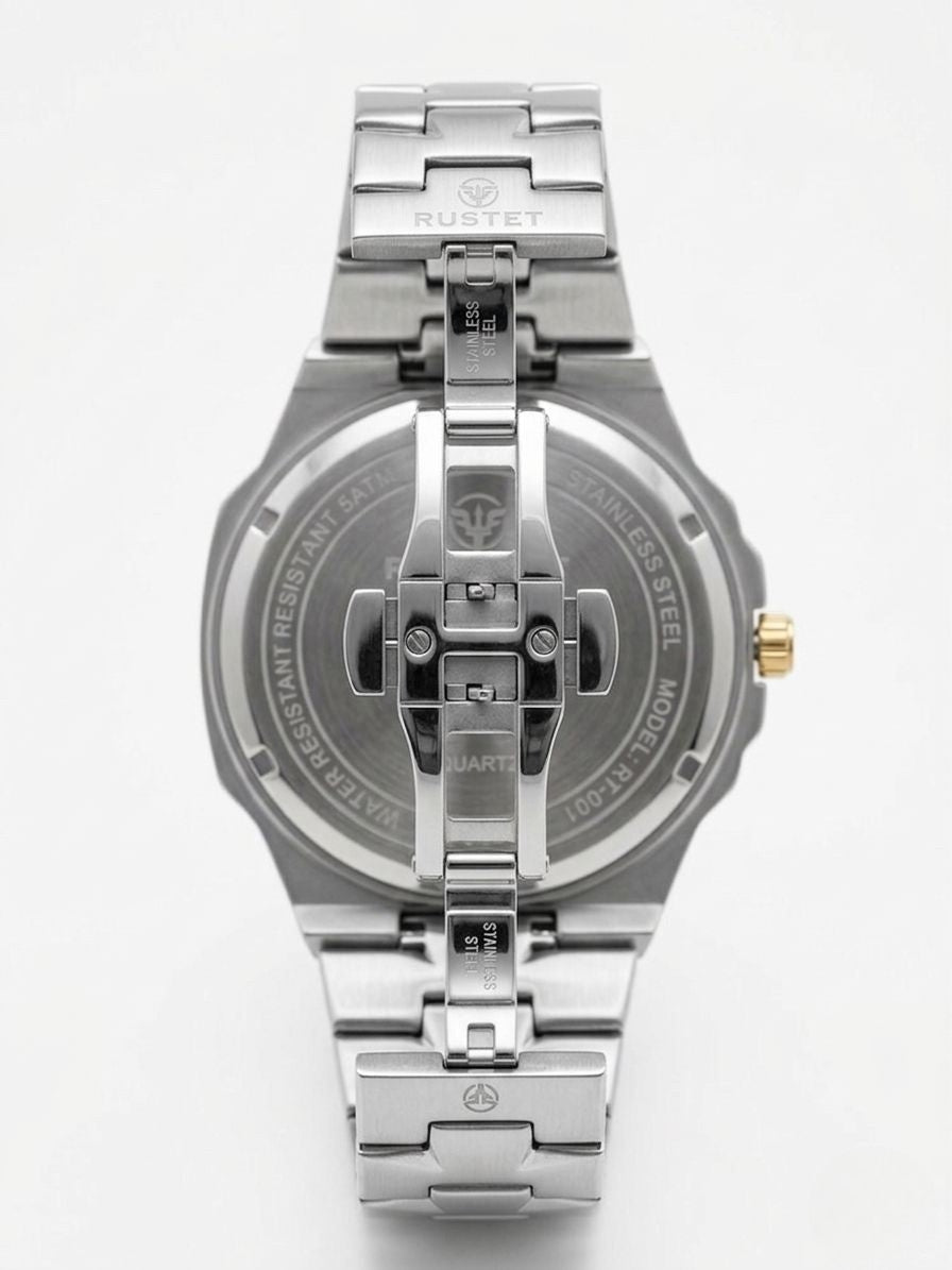 RUSTET-1053-GREY WITH GOLD AND SILVER