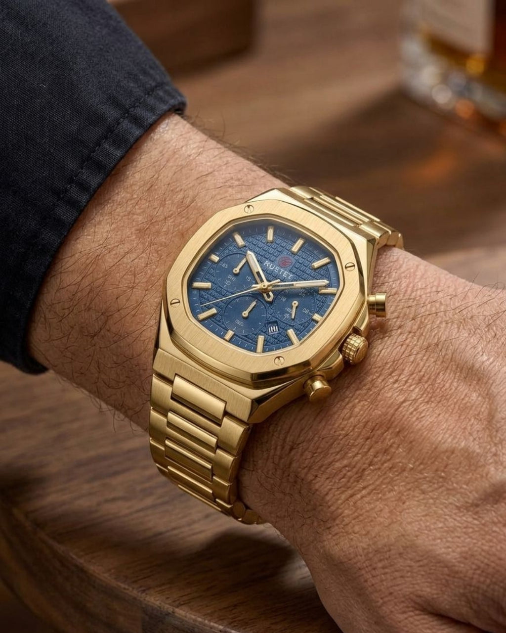 RUSTET-1065-BLUE WITH GOLDEN