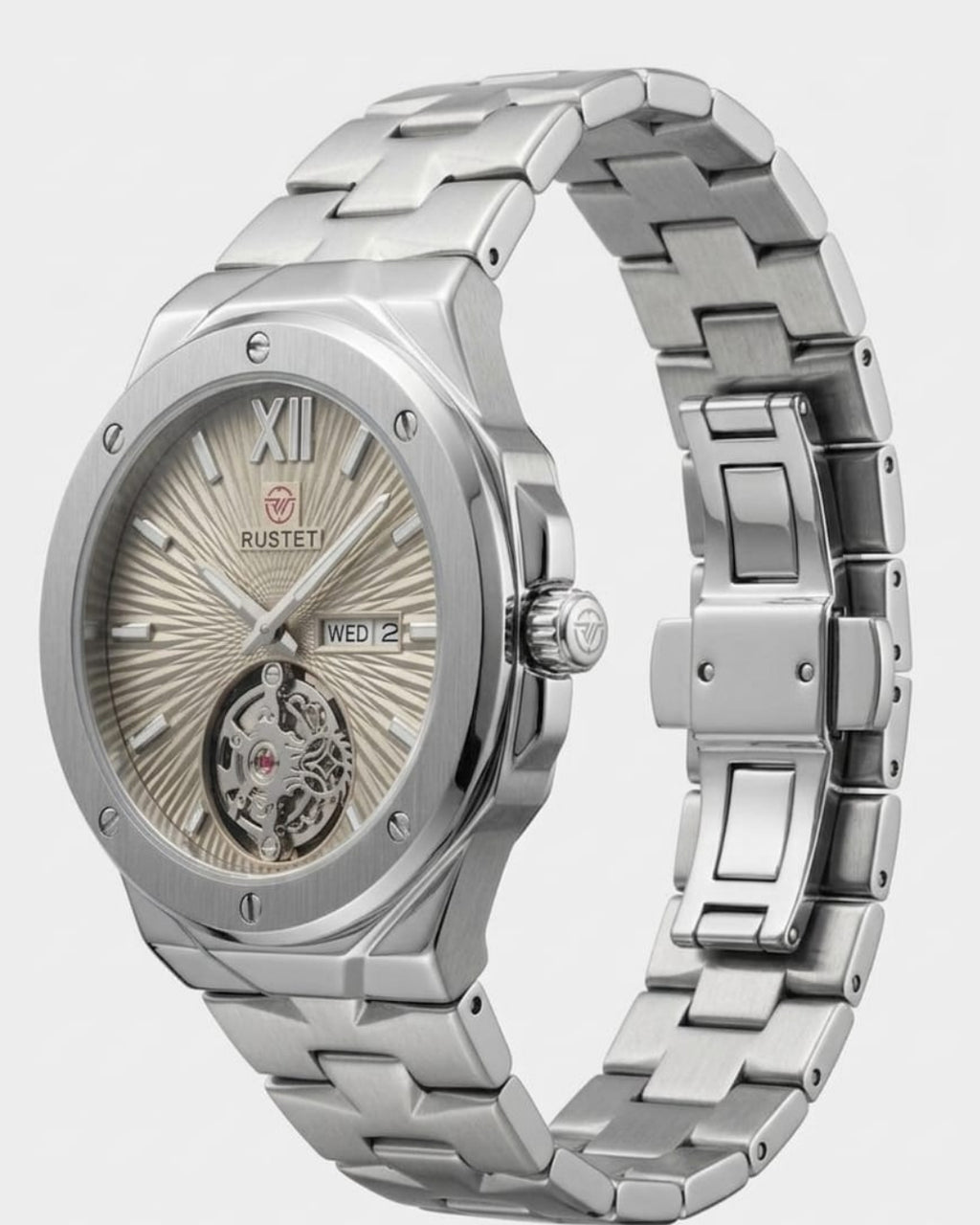 RUSTET-1053-GREY WITH SILVER
