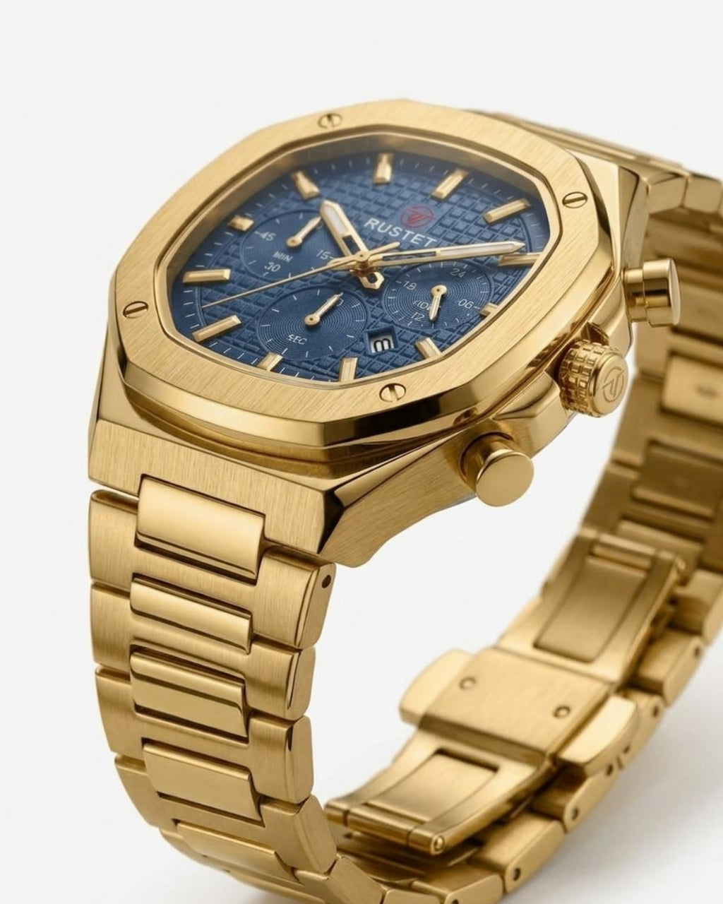 RUSTET-1065-BLUE WITH GOLDEN