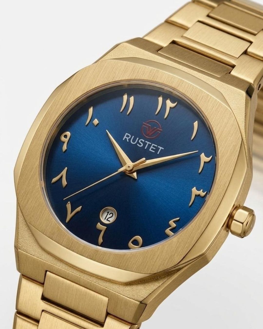RUSTET-1019 ARABIC DIAL EDITION-BLUE WITH GOLDEN