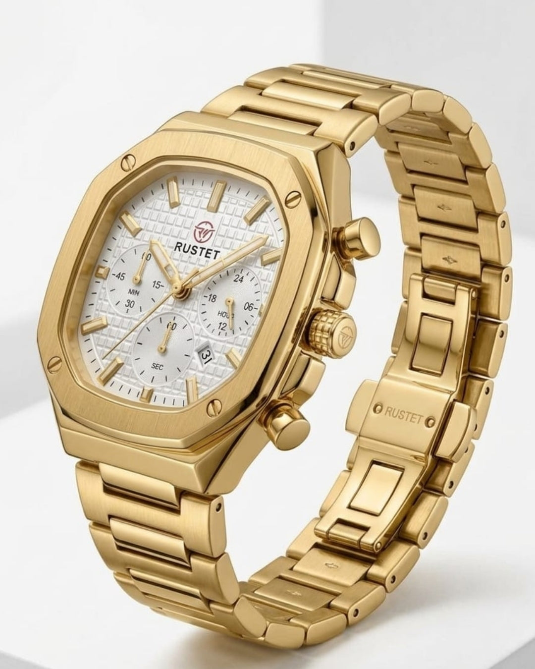 RUSTET-1065-WHITE WITH GOLDEN