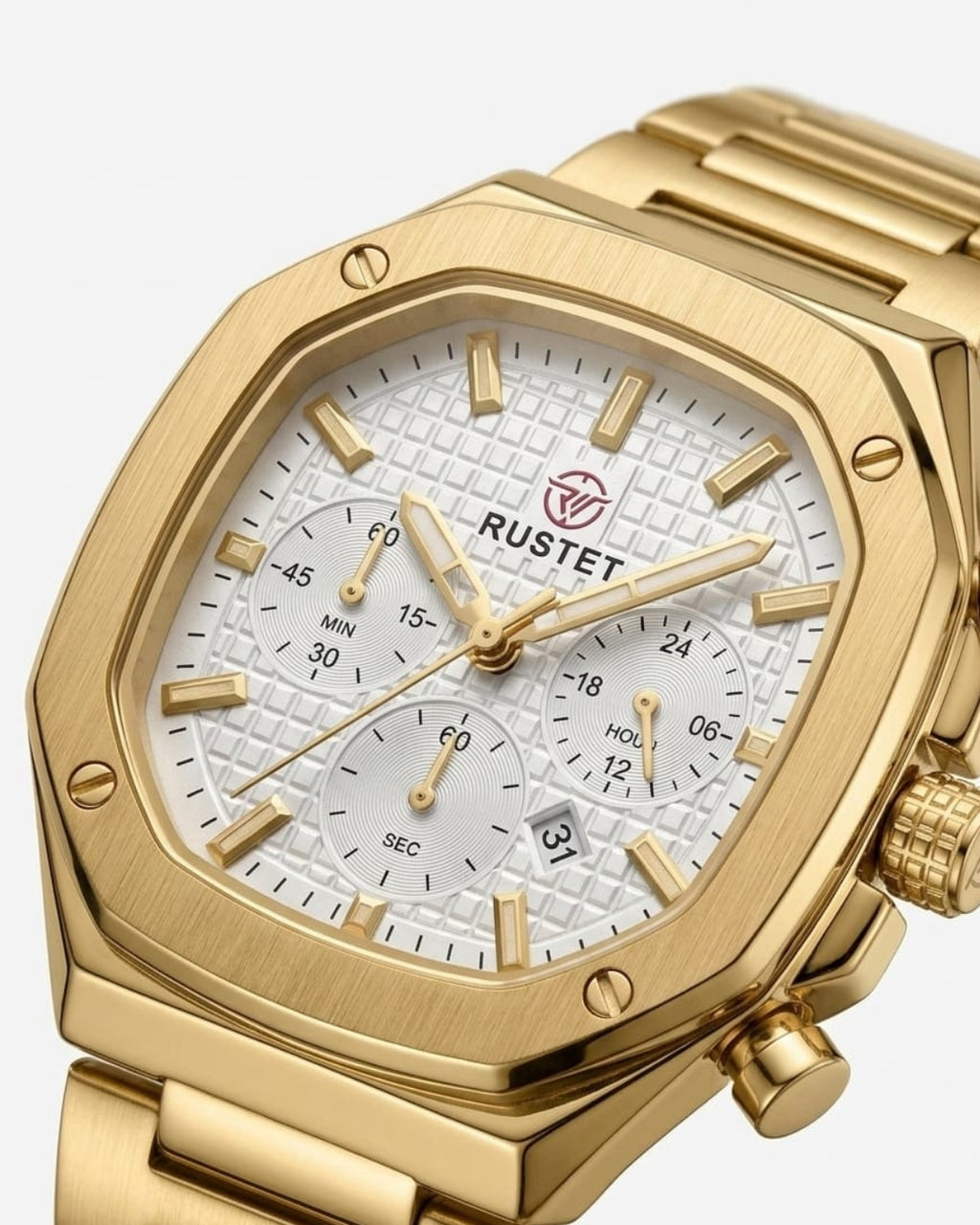 RUSTET-1065-WHITE WITH GOLDEN