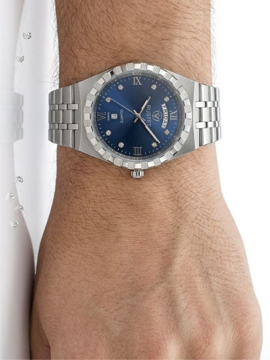 RUSTET-1062 BLUE WITH SILVER