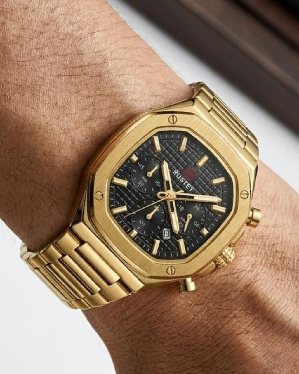 RUSTET-1065-BLACK WITH GOLDEN