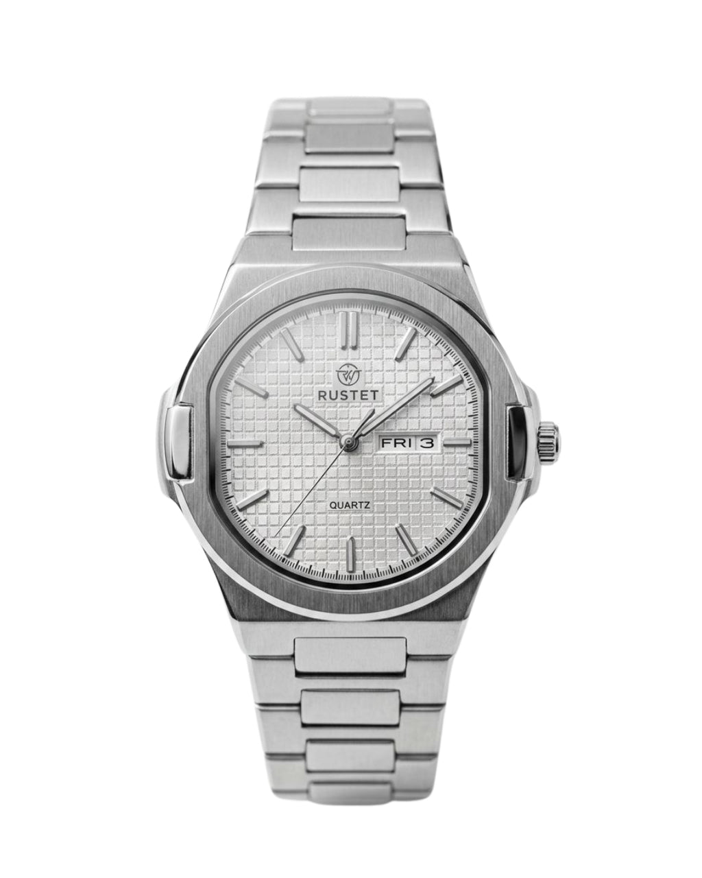 RUSTET-1045-WHITE WITH SILVER