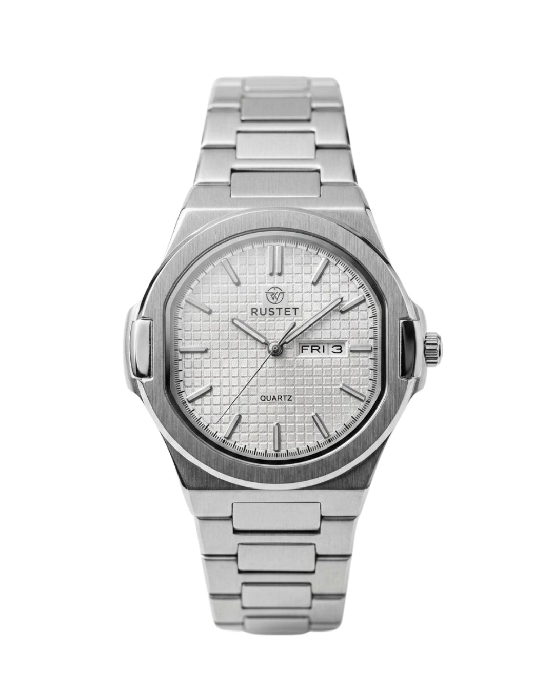 RUSTET-1045-WHITE WITH SILVER