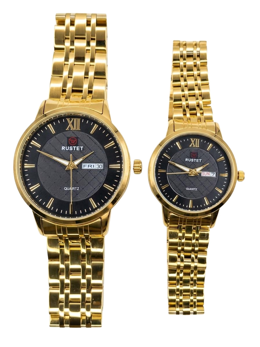 RUSTET-1006-BLACK WITH GOLD-COUPLES EDITION