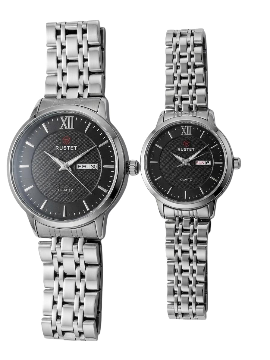 RUSTET-1006-BLACK WITH SILVER-COUPLES EDITION
