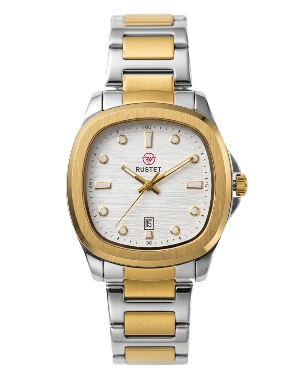 RUSTET-1058- WHIITE WITH SILVER&GOLD