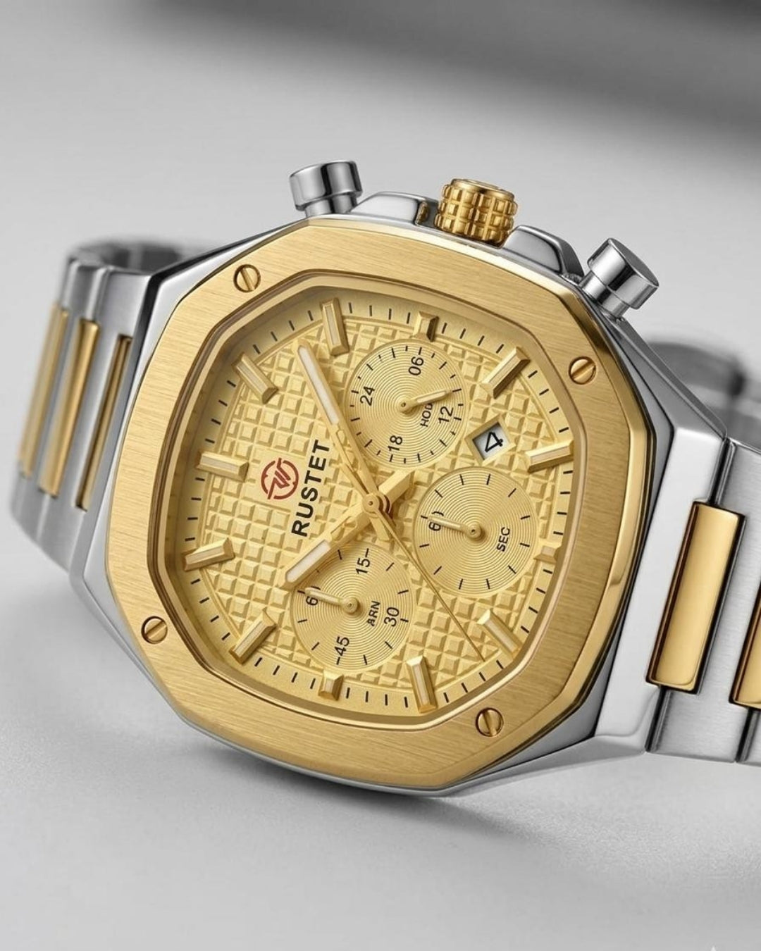 RUSTET-1065-GOLDEN WITH SILVER AND GOLDEN