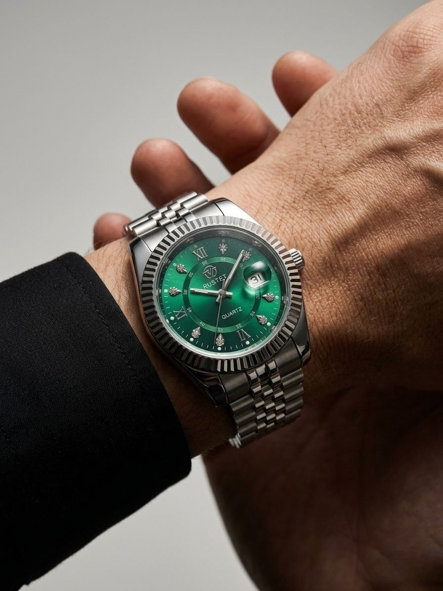 RUSTED-1040-GREEN&SILVER