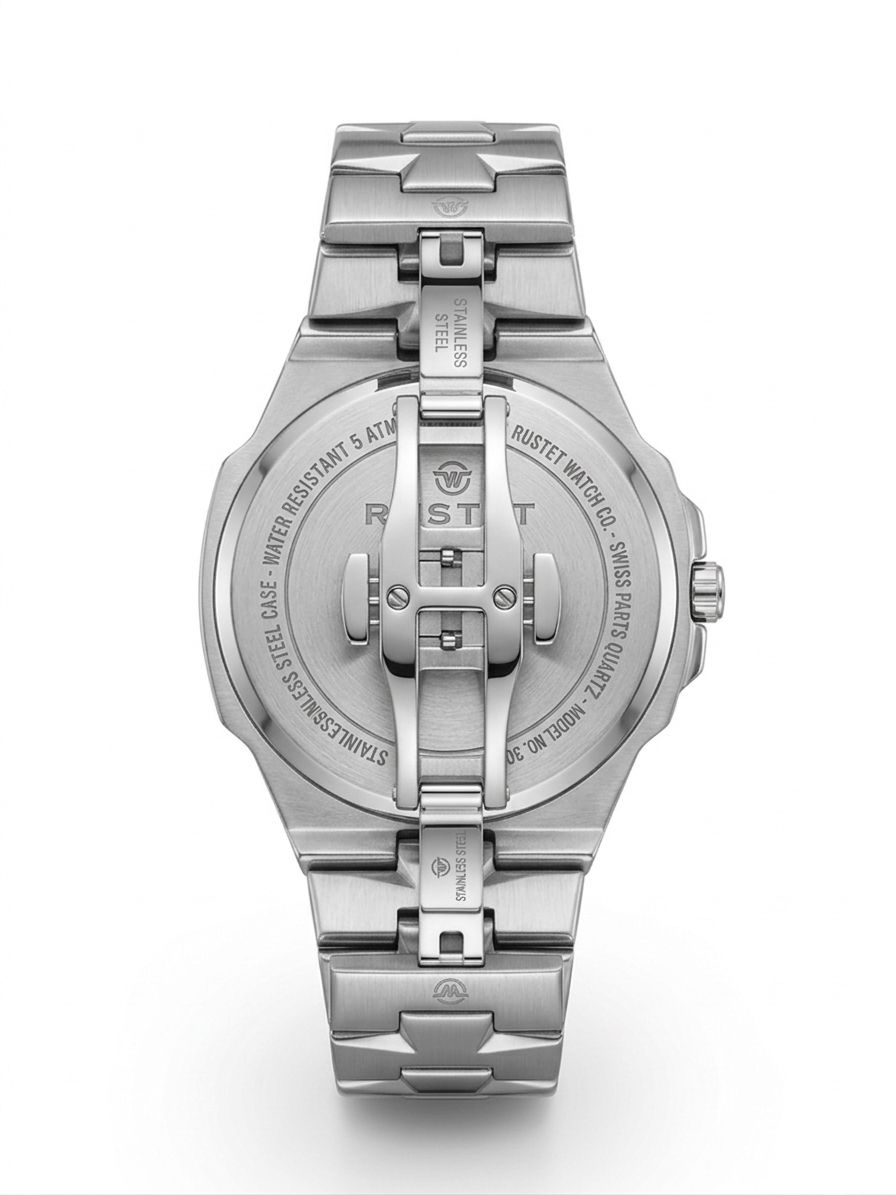 RUSTET-1053-WHITE WITH GOLD&SILVER